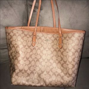 Monogram Coach Tote Bag